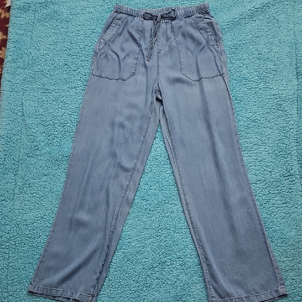 ⚜️Casual Blue Women's High Rise Drawstring Pants